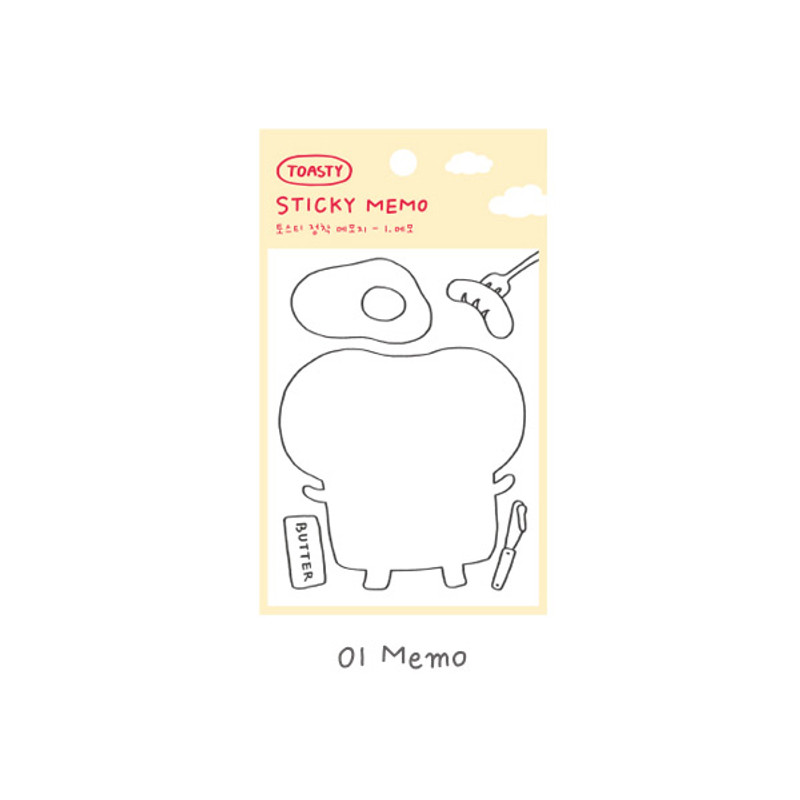 Memo - Indigo Toasty Sticky Memo Notepad Memo - Indigo Toasty Sticky Memo Notepad