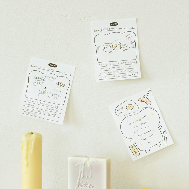 Usage example - Indigo Toasty Sticky Memo Notepad Set Usage example - Indigo Toasty Sticky Memo Notepad Set