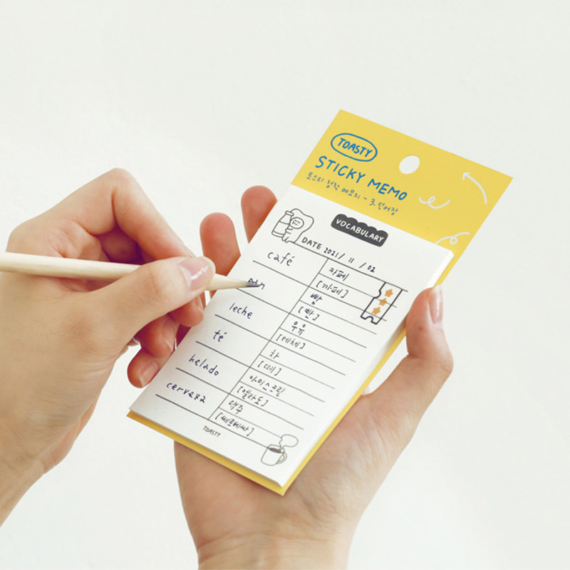 Usage example - Indigo Toasty Sticky Memo Notepad Set Usage example - Indigo Toasty Sticky Memo Notepad Set