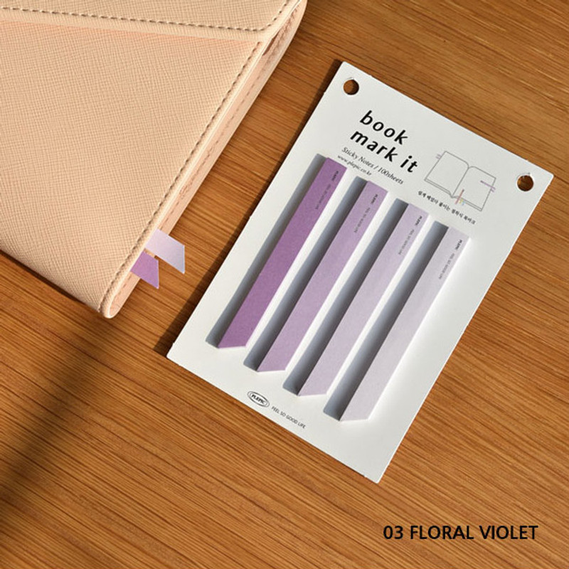 Usage example - Play Obje Life Stationery Sticky Notepad Bookmark Set