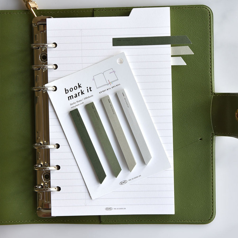 Usage example - Play Obje Life Stationery Sticky Notepad Bookmark Set