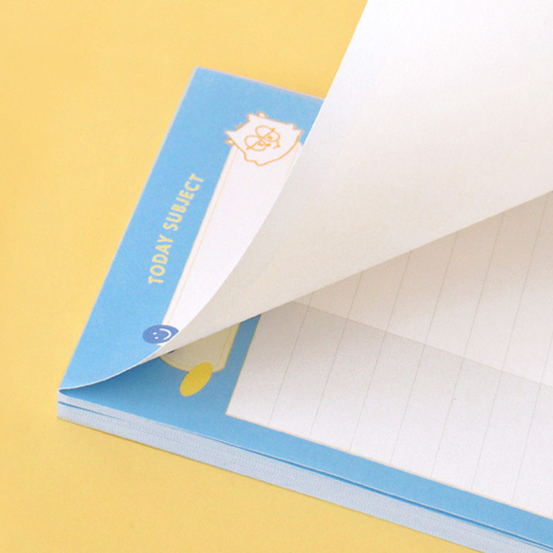 Easy tear off - Indigo Monster School Half B5 Writing Notepad
 Easy tear off - Indigo Monster School Half B5 Writing Notepad