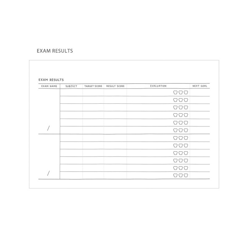 Exam results - Indigo Toasty 4 months Dateless Study Planner Exam results - Indigo Toasty 4 months Dateless Study Planner