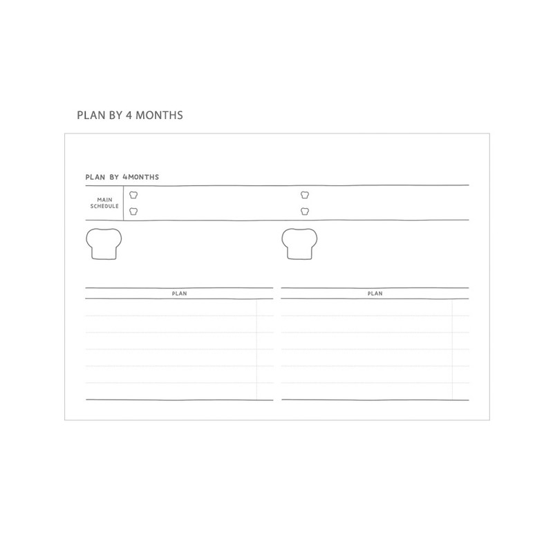 Plan by 4 months - Indigo Toasty 4 months Dateless Study Planner Plan by 4 months - Indigo Toasty 4 months Dateless Study Planner