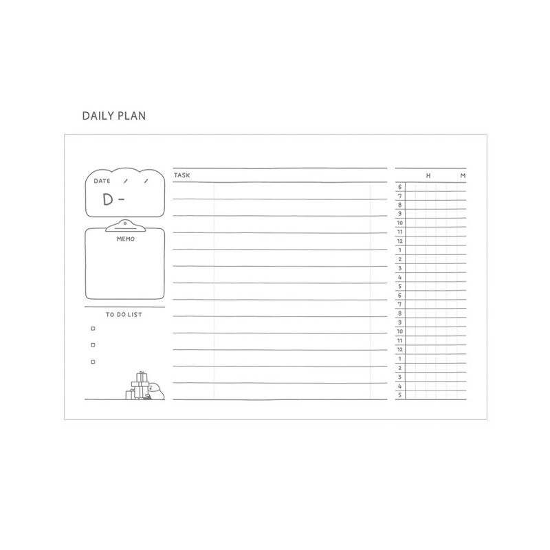 Daily plan - Indigo Toasty 4 months Dateless Study Planner Daily plan - Indigo Toasty 4 months Dateless Study Planner