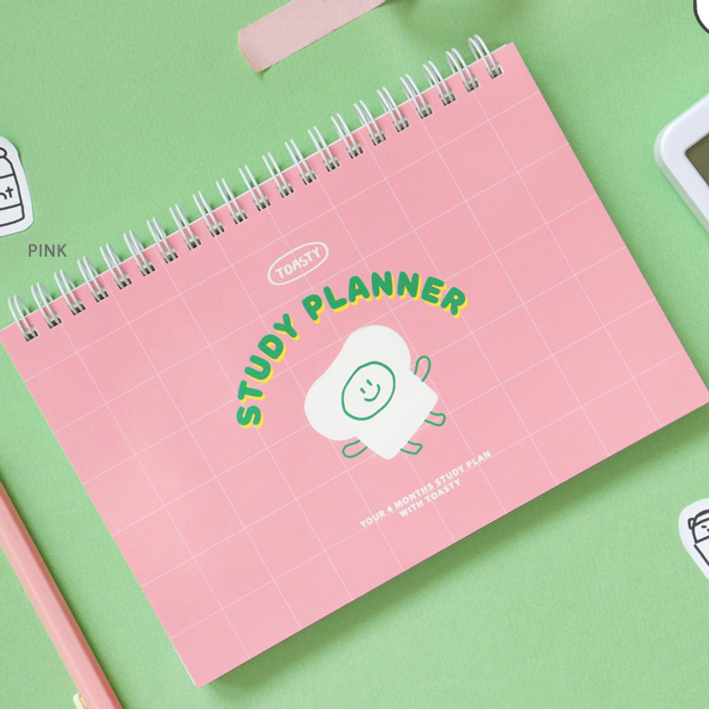 Pink - Indigo Toasty 4 months Dateless Study Planner Pink - Indigo Toasty 4 months Dateless Study Planner