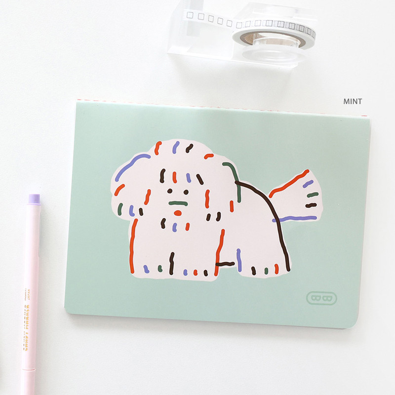 Mint - ROMANE Brunch Brother Small Grid Notebook Mint - ROMANE Brunch Brother Small Grid Notebook