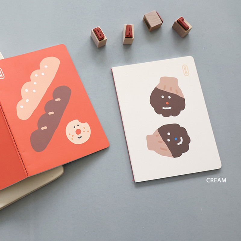 Cream - ROMANE Brunch Brother Small Grid Notebook Cream - ROMANE Brunch Brother Small Grid Notebook