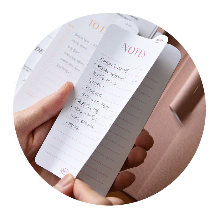 Sticky notepad - Play Obje Round Index Plan Checklist Various Sticky Notepad