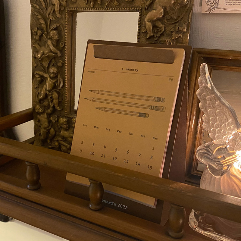 Usage example - SOSOMOONGOO Stationerd's 2022 Monthly Calendar Pack