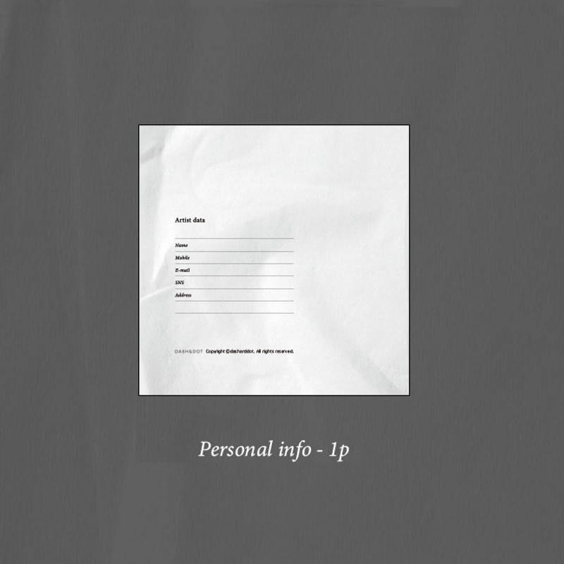 Personal info - Dash And Dot Day Mood Grid Blank Notebook with a LP card