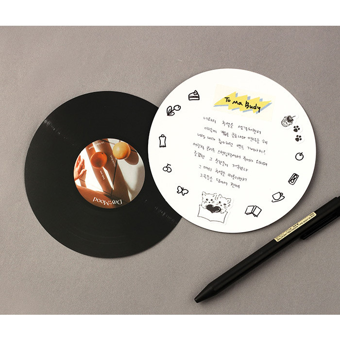Comes with a card - Dash And Dot Day Mood Grid Blank Notebook with a LP card