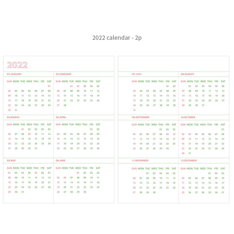 Calendar - ROMANE 2022 365 6-Ring Dated Weekly Planner Paper Refills