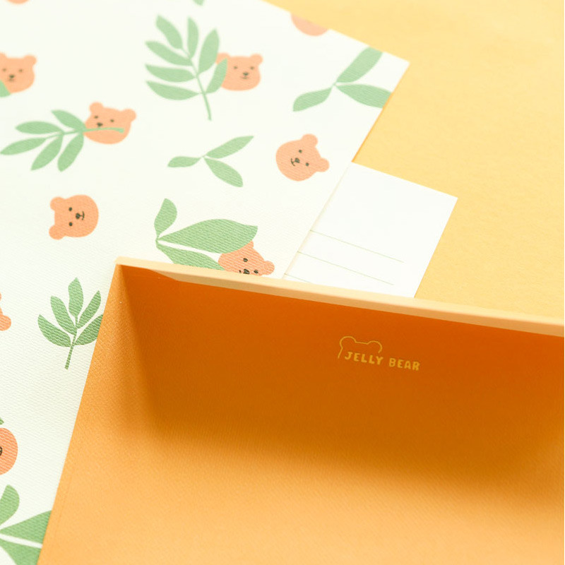 Jeju - Dailylike Jelly Bear Daily Letter and Envelope Set 01-04 Jeju - Dailylike Jelly Bear Daily Letter and Envelope Set 01-04