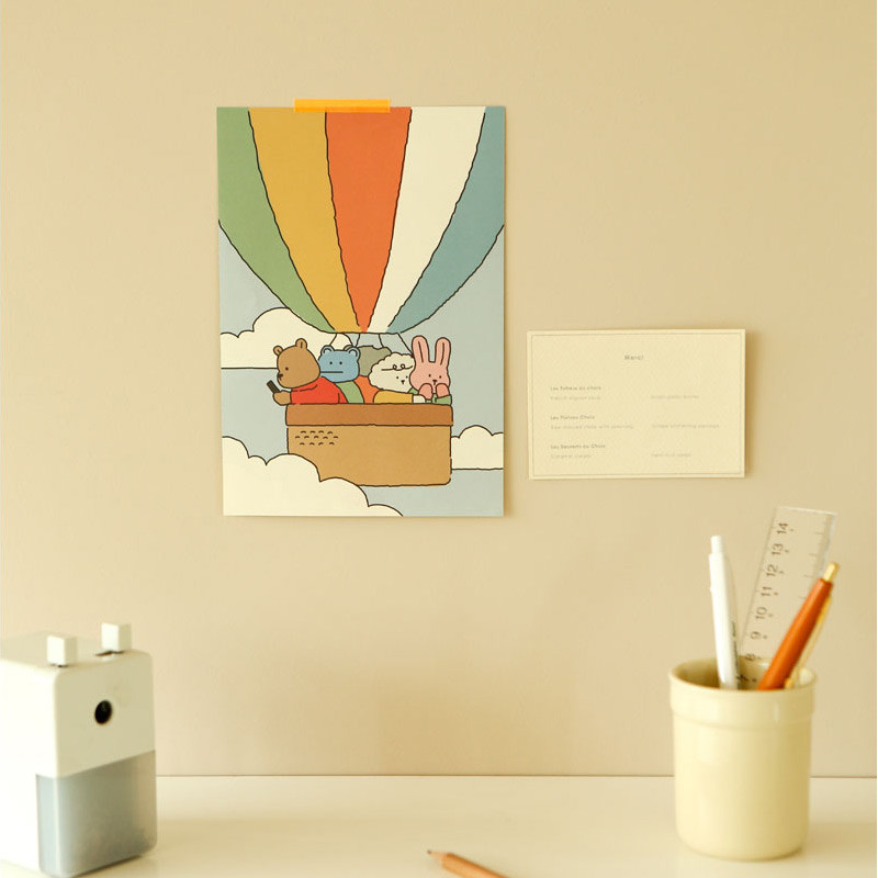 Hot air Balloon - Dailylike My Buddy Daily Letter and Envelope Set 01-04 Hot air Balloon - Dailylike My Buddy Daily Letter and Envelope Set 01-04