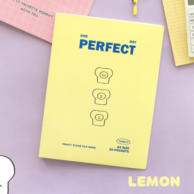 Lemon - Indigo Toasty A4 Display Book with 20 Clear Pocket Lemon - Indigo Toasty A4 Display Book with 20 Clear Pocket