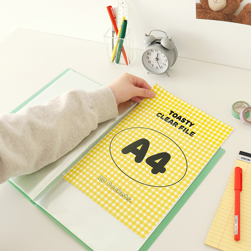 A4 size pocket - Indigo Toasty A4 Display Book with 20 Clear Pocket A4 size pocket - Indigo Toasty A4 Display Book with 20 Clear Pocket