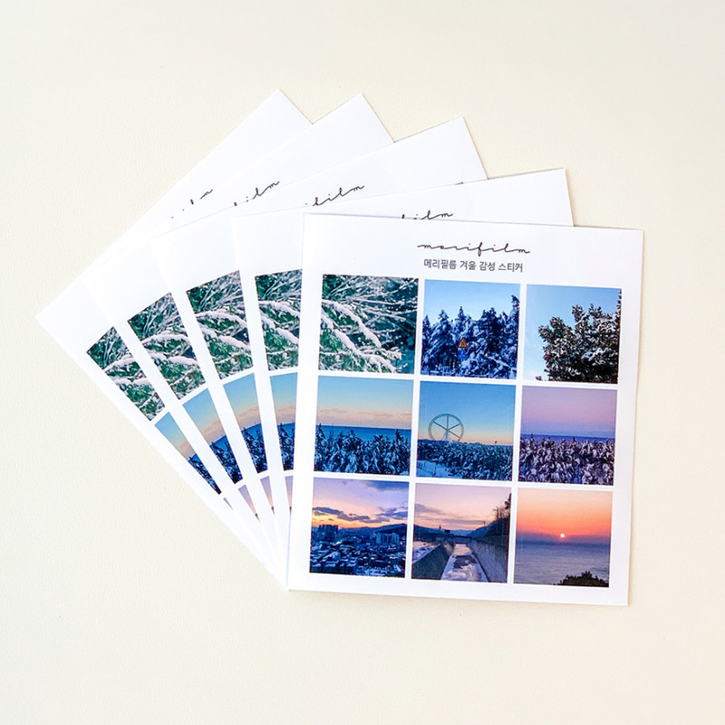 Meri Film Winter Mood Paper Sticker Sheets Set