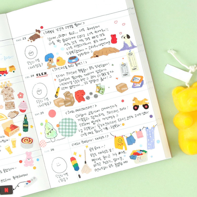 Usage example - Wanna This Omil Jomil Paper Sticker Pack 10-17