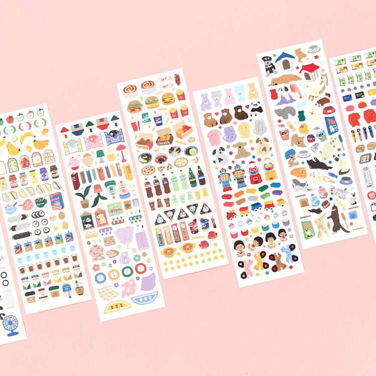 Pack of 9 Sheets - Wanna This Omil Jomil Paper Sticker Pack 10-17