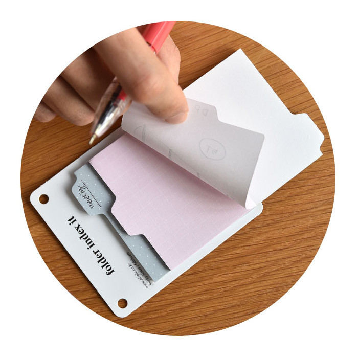Sticky Memo - Play Obje Medium Folder Index Sticky Notepad Bookmark Set