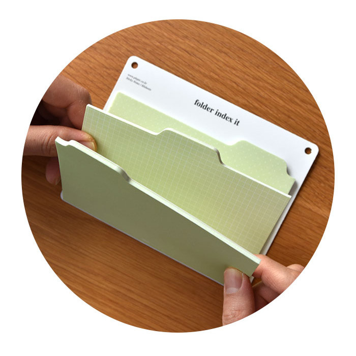 Folder style - Play Obje Medium Folder Index Sticky Notepad Bookmark Set