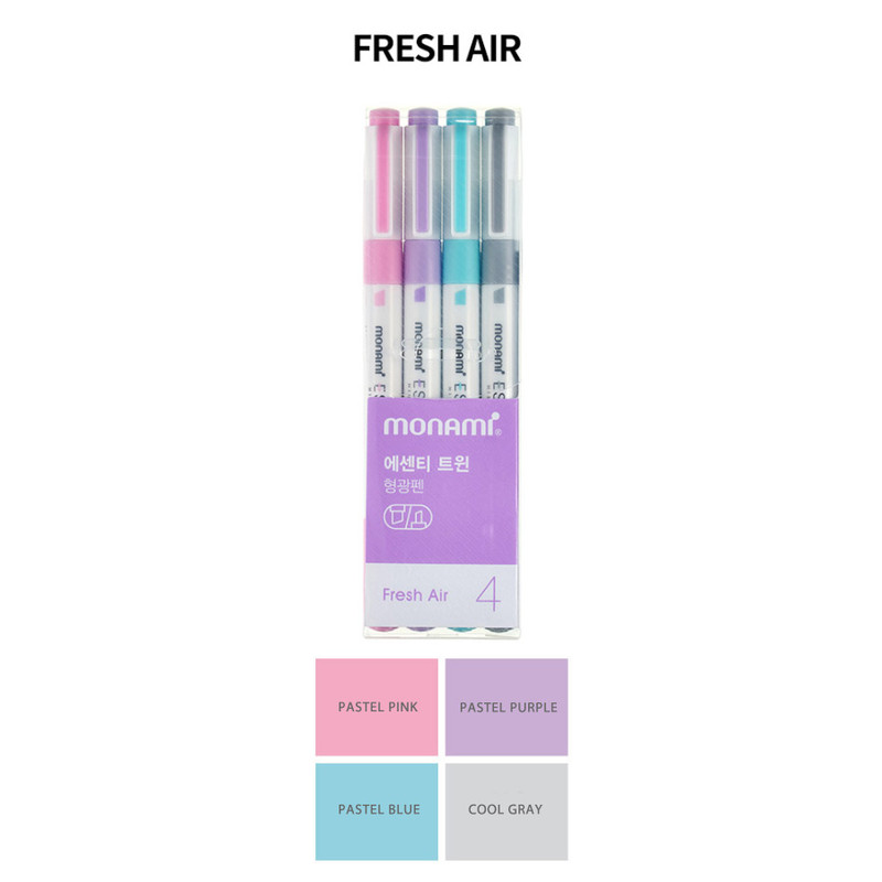 MONAMI Fresh Air Double Ended Highlighters Set MONAMI Fresh Air Double Ended Highlighters Set
