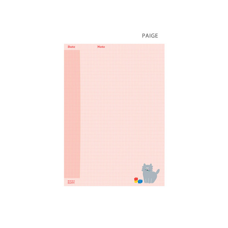 Bree - ROMANE More Happy A5 Grid Writing Notepad Bree - ROMANE More Happy A5 Grid Writing Notepad