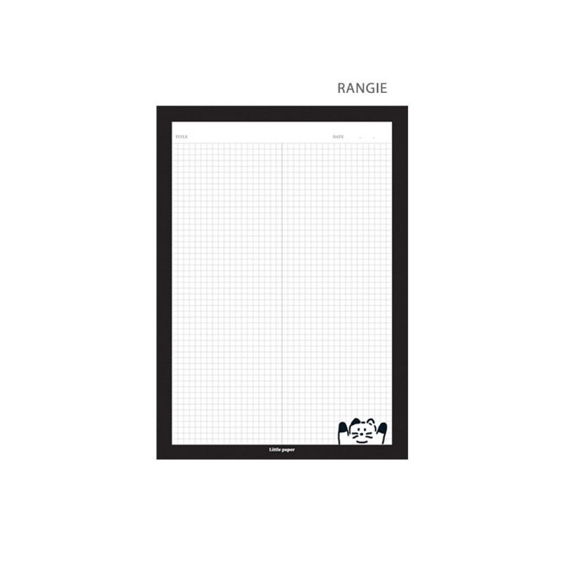 Rangie - ROMANE More Happy A5 Grid Writing Notepad Rangie - ROMANE More Happy A5 Grid Writing Notepad