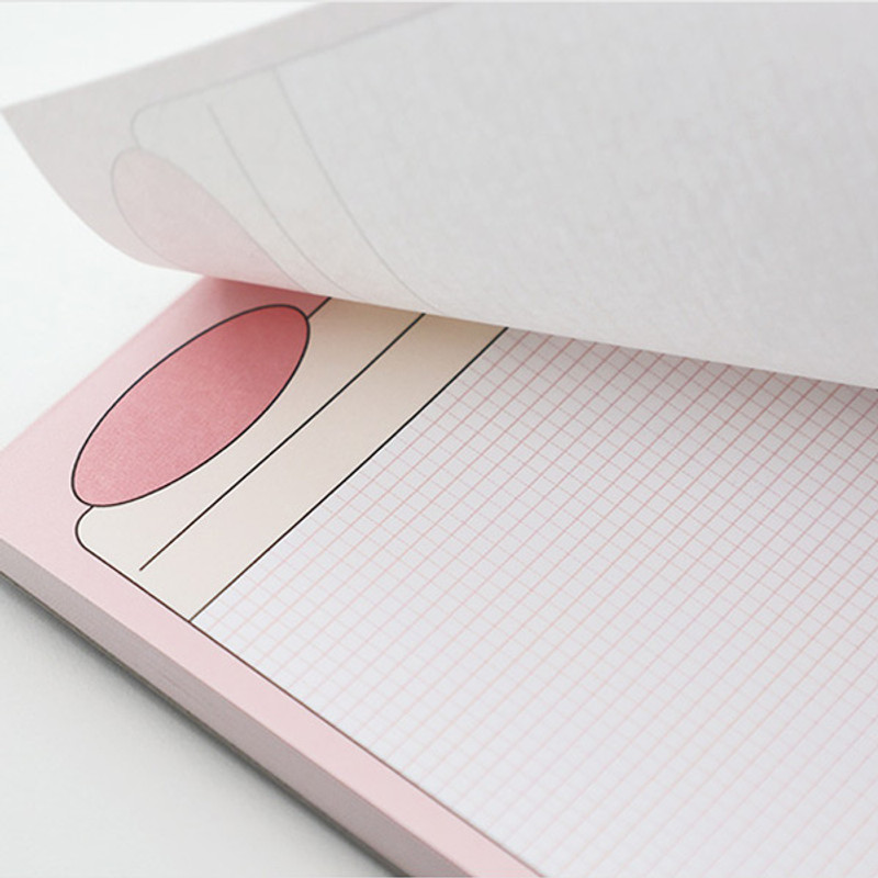 Easy tear off - ROMANE More Happy A5 Grid Writing Notepad Easy tear off - ROMANE More Happy A5 Grid Writing Notepad