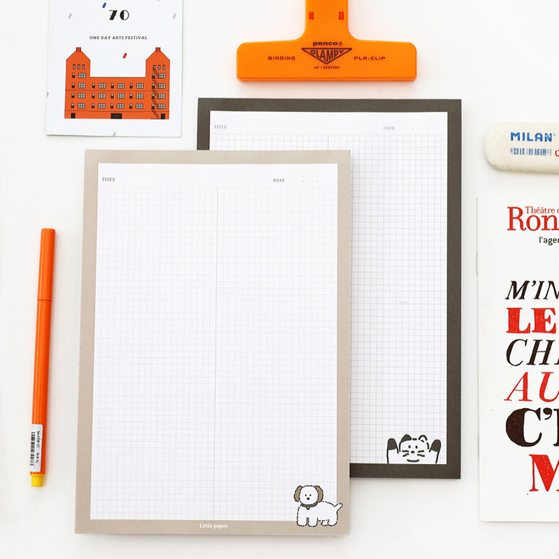 Usage example - ROMANE More Happy A5 Grid Writing Notepad Usage example - ROMANE More Happy A5 Grid Writing Notepad