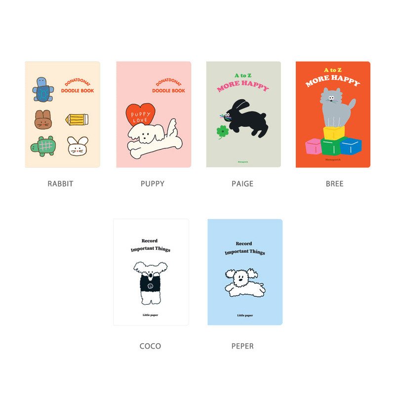 Option - ROMANE More Happy A5 Line Notebook Option - ROMANE More Happy A5 Line Notebook