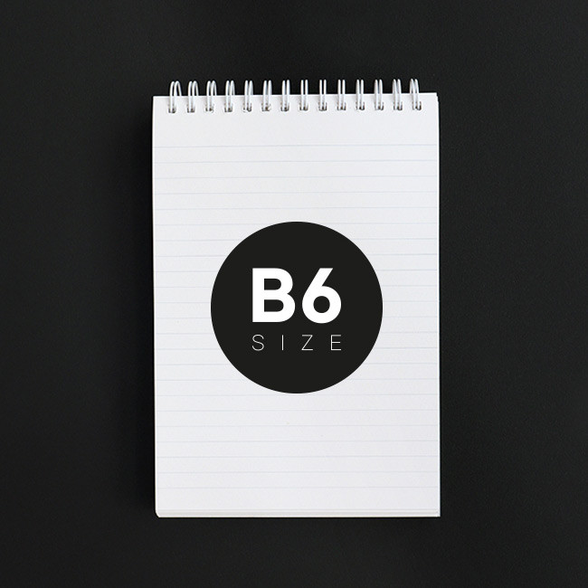 B6 size - Indigo Storage B6 Wire Bound Lined Notebook