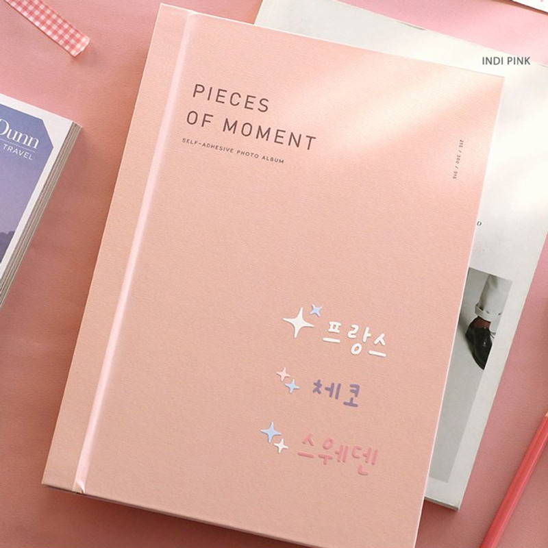 Indi Pink - ICONIC Lettering Pieces of Moment Self Adhesive Photo Album Indi Pink - ICONIC Lettering Pieces of Moment Self Adhesive Photo Album