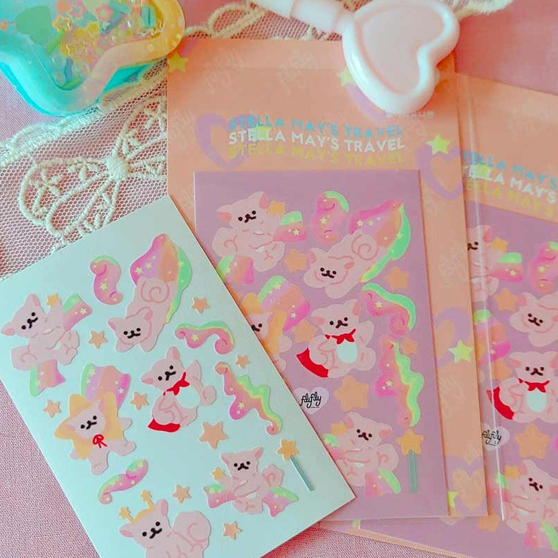 FlyFlyUnicorn Stella May's Travel Paper Sticker 