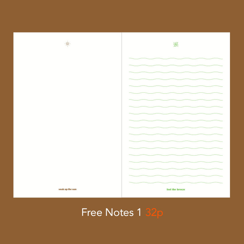 Free note 1 - Paperian Life Gardener 6 months Dateless Weekly Diary