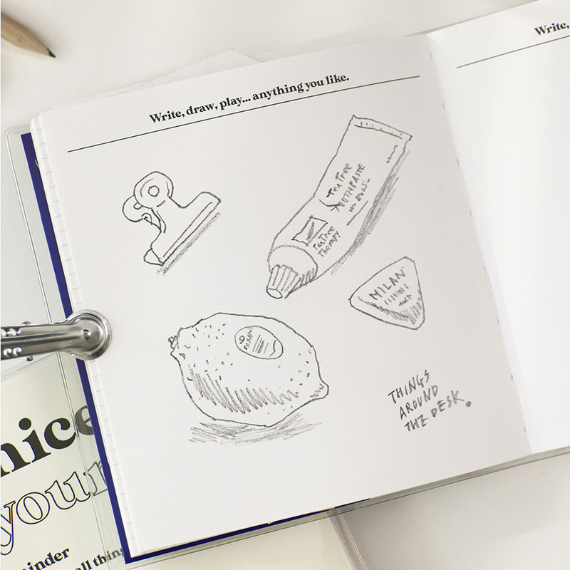 Blank note - Paperian Be Nice To Yourself Grid and Blank Notebook Blank note - Paperian Be Nice To Yourself Grid and Blank Notebook