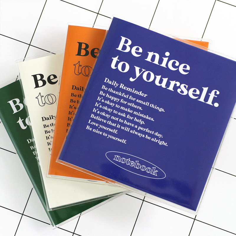Paperian Be Nice To Yourself Grid and Blank Notebook Paperian Be Nice To Yourself Grid and Blank Notebook