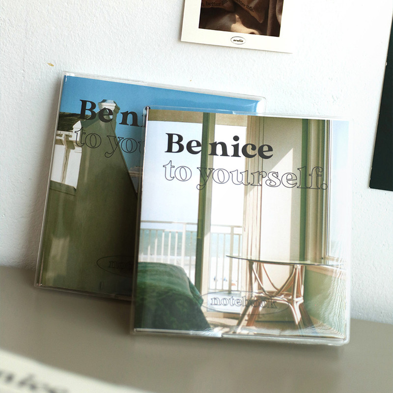 Paperian Be Nice To Yourself Grid and Blank Notebook Paperian Be Nice To Yourself Grid and Blank Notebook