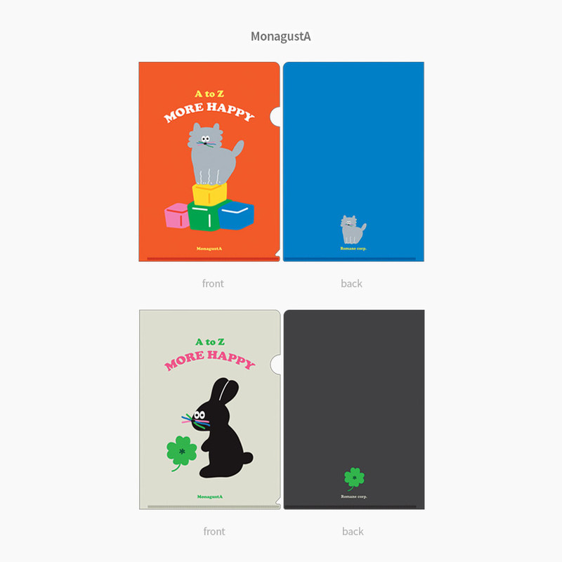 MonagustA - ROMANE Donat Donat Friends A4 Document File Holder Set MonagustA - ROMANE Donat Donat Friends A4 Document File Holder Set