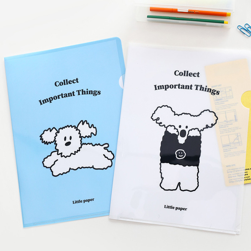 Little Paper - ROMANE Donat Donat Friends A4 Document File Holder Set Little Paper - ROMANE Donat Donat Friends A4 Document File Holder Set