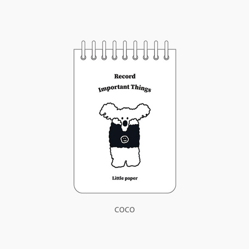 Coco - ROMANE Donat Donat Friends Spiral-Bound Lined Writing Pad Coco - ROMANE Donat Donat Friends Spiral-Bound Lined Writing Pad