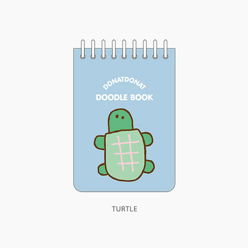 Turtle - ROMANE Donat Donat Friends Spiral-Bound Lined Writing Pad Turtle - ROMANE Donat Donat Friends Spiral-Bound Lined Writing Pad