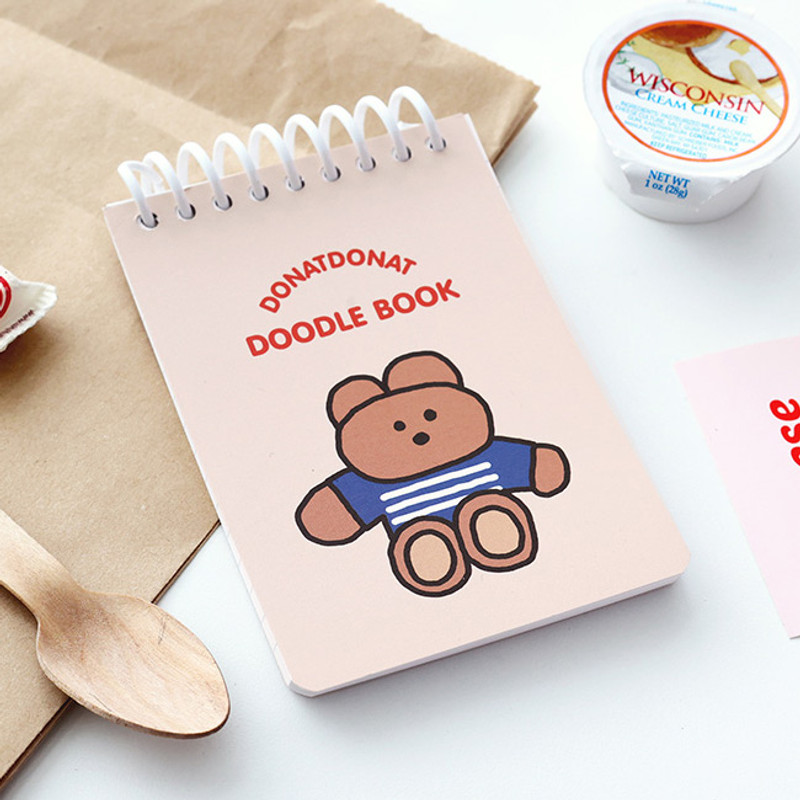 Bear - ROMANE Donat Donat Friends Spiral-Bound Lined Writing Pad Bear - ROMANE Donat Donat Friends Spiral-Bound Lined Writing Pad