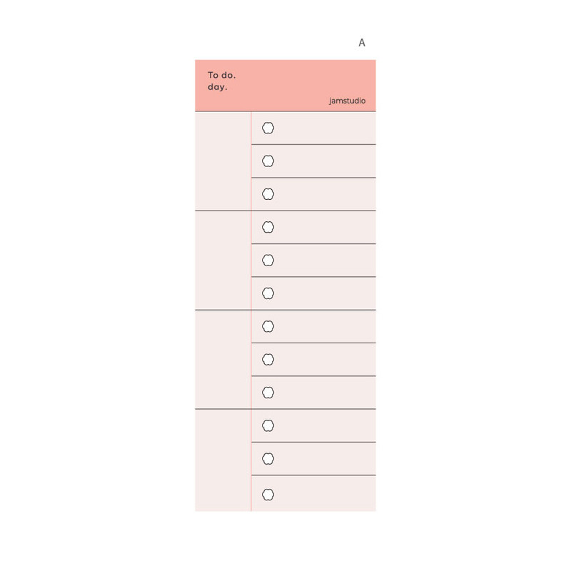 A - Jam Studio Daily Memo Timetable To Do List Notepad A - Jam Studio Daily Memo Timetable To Do List Notepad