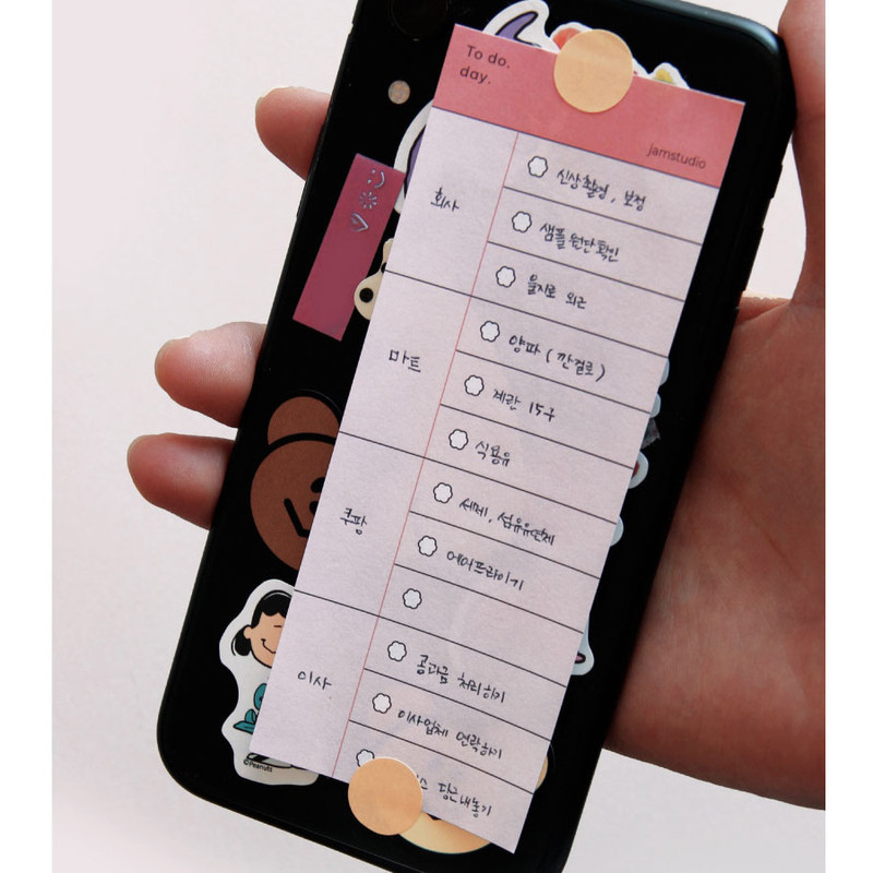 Usage example - Jam Studio Daily Memo Timetable To Do List Notepad Usage example - Jam Studio Daily Memo Timetable To Do List Notepad
