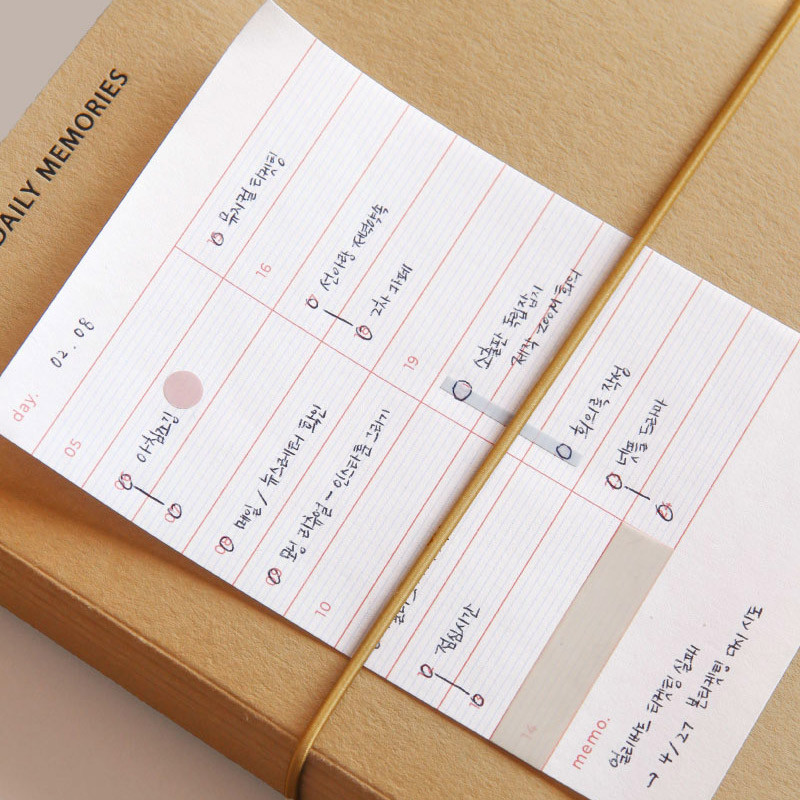 Usage example - Jam Studio Daily Memo Timetable To Do List Notepad Usage example - Jam Studio Daily Memo Timetable To Do List Notepad