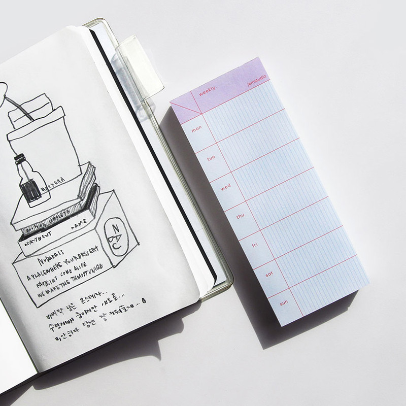 Jam Studio Weekly Memo Checklist Dateless Planner Jam Studio Weekly Memo Checklist Dateless Planner