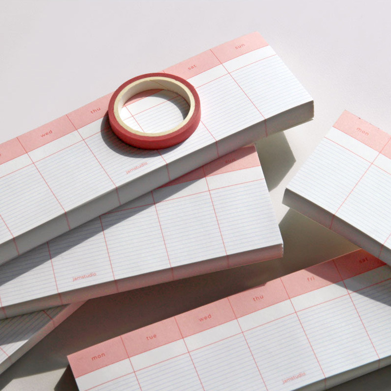 Jam Studio Weekly Memo Checklist Dateless Planner Jam Studio Weekly Memo Checklist Dateless Planner