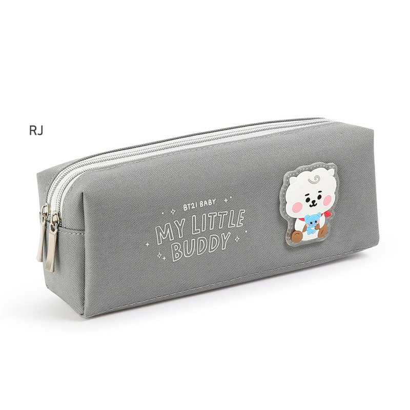 RJ - BT21 Little Buddy Baby Double Pockets Pencil Case Pouch